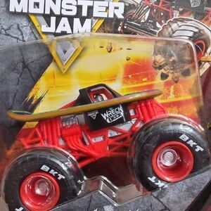 Wreck Deck Series 45 ❤️🖤 Monster Jam Wreck Deck Kids Monster Truck Toy – Red